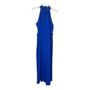 Nwt Calvin Klein Blue Halter Neck Jumpsuit Size 4